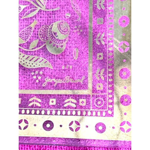 Georges Briard 3 Piece Clear Glass & Gold Plated Decorative Tray Set - Picture 5 of 16